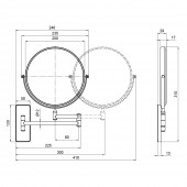 Зеркало косметическое Qtap Liberty BLM 1147