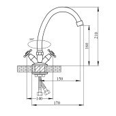 Змішувач для кухні SW Villa 718F-06
