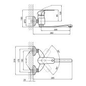 Змішувач для кухні Lidz (CRM) Mars 81 009 00