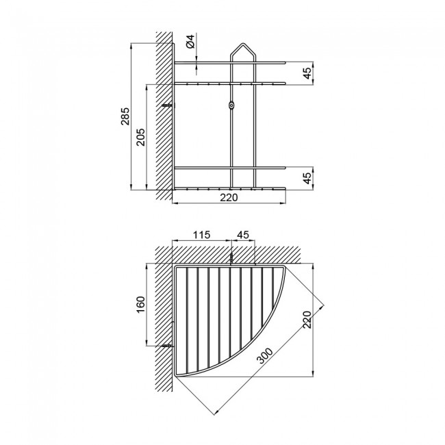 Полиця SW 23-109-2BLA