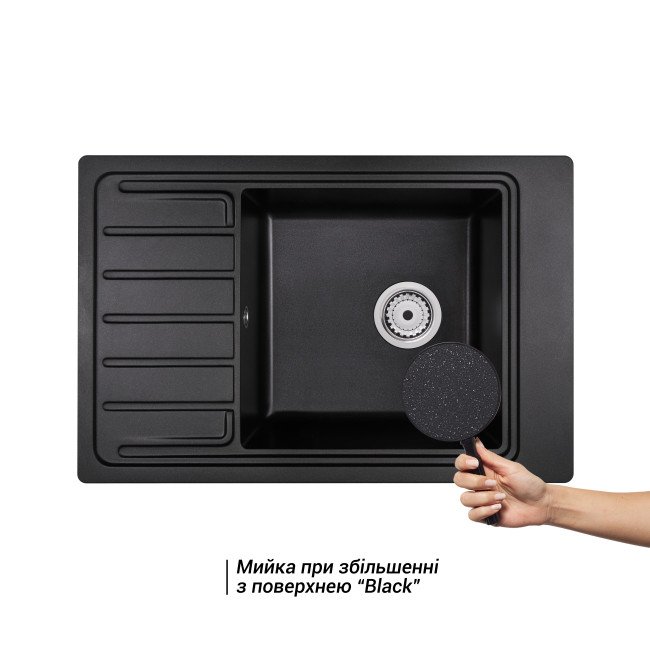 Кухонна мийка Qtap CS 7751 Black (QTCS7751BLA) Кухонна мийка Qtap CS 7751 Black (QTCS7751BLA)