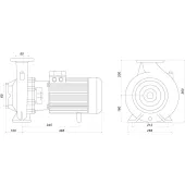 Насос моноблочный IR 50-200C 9.2 кВт SAER (75 м3/час, 52.2 м)