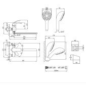 Смеситель для ванны Lidz (CRM) 43 79 005-1 New
