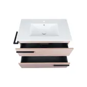 Комплект Qtap Taurus 800х800х437 Whitish oak тумба підлогова + раковина урізна QT2471TNT803WO