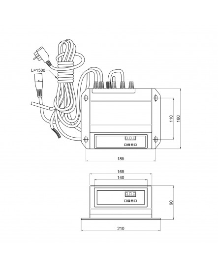 Контроллер Thermo Alliance TA72v2PID для управления вентилятором, насосом ЦО, ГВС, комнатным термостатом