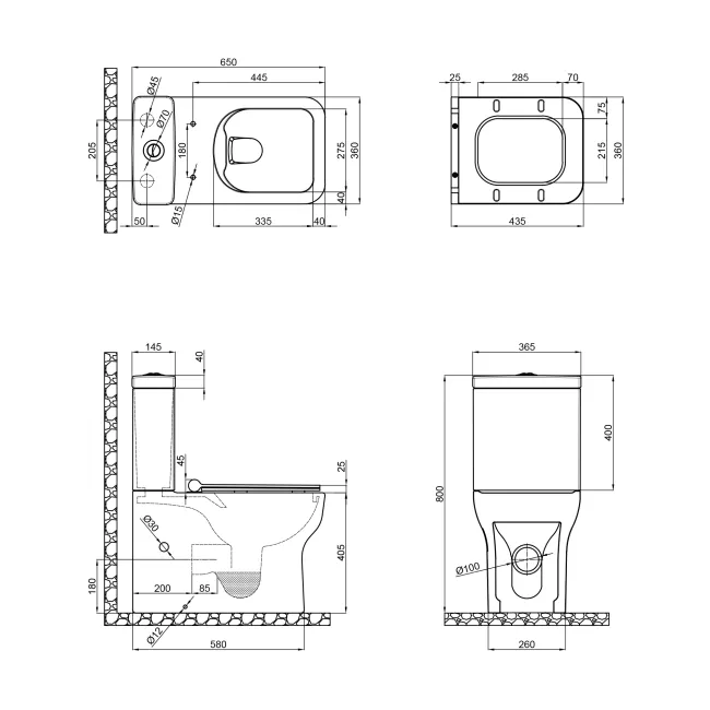 Унитаз-компакт Qtap Cardinal безободковый с сиденьем Soft-close QT0422C666PW 2 Унитаз-компакт Qtap Cardinal безободковый с сиденьем Soft-close QT0422C666PW 2