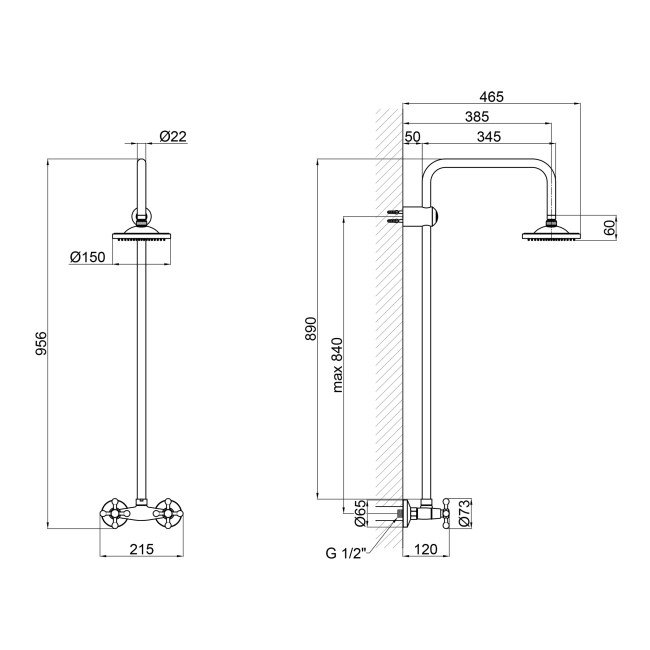 Душова система Lidz (CRM) 75 21 1010 2