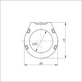 Сидіння для унітаза Azzurra Vera VER1848TIF з мікроліфтом