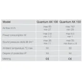 Витяжний вентилятор Aerauliqa QUANTUM AX 100 HT
