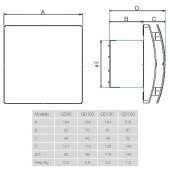 Витяжний вентилятор Aerauliqa QD 120 BB HT