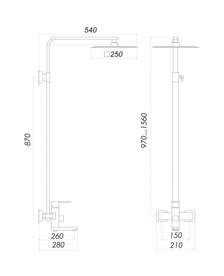 Душевая система Globus Lux SICILIA PLUS-SBQ-SH-02-304