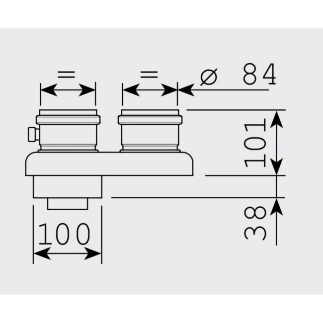Адаптер Sime для конденсаційного котла 60/100 - 80/80 2