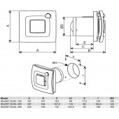 Вытяжной смарт-вентилятор SOLER&PALAU Silent dual 300