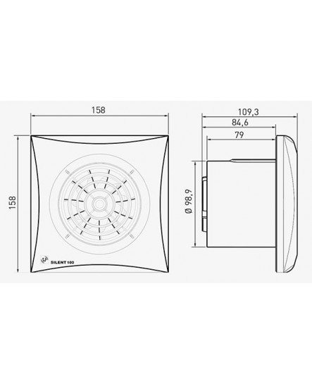 Вытяжной вентилятор Soler&Palau Silent-100 CZ 