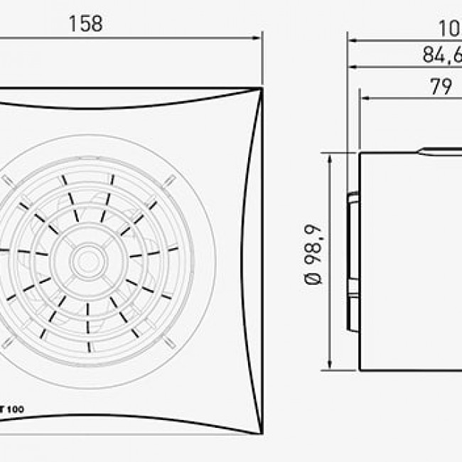 Вытяжной вентилятор Soler&Palau Silent-100 CZ 