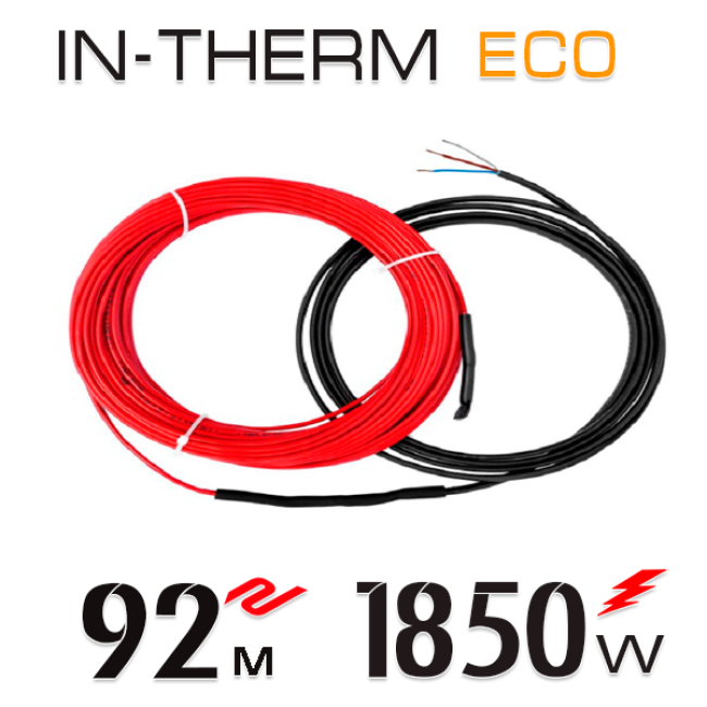 Нагрівальний кабель In-Therm ECO 20 Вт - 92 м