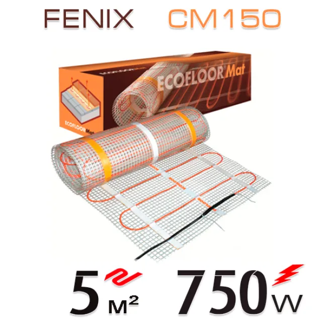 Нагревательный мат Fenix CM 150 Вт/м - 5 кв.м Нагревательный мат Fenix CM 150 Вт/м - 5 кв.м