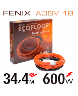 Нагрівальний кабель Fenix ADSV 18 Вт - 34,4 м
