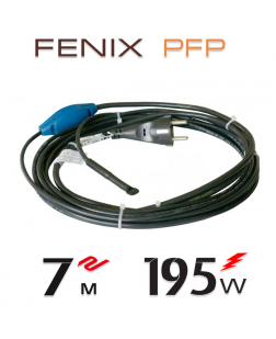 Нагрівальний двожильний кабель Fenix PFP 30 Вт/м з вбудованим термостатом - 7 м.п.