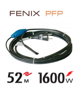 Нагревательный двужильный кабель Fenix PFP 30 Вт/м со встроенным термостатом - 52 м.п.