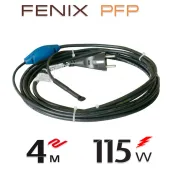 Нагрівальний двожильний кабель Fenix PFP 30 Вт/м з вбудованим термостатом  - 4 м.п.