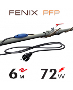 Нагрівальний кабель двожильний Fenix PFP 12 Вт/м з вбудованим термостатом - 6 м.п.