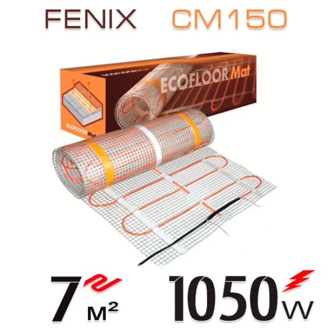 Нагревательный мат Fenix CM 150 Вт/м - 7 кв.м Нагревательный мат Fenix CM 150 Вт/м - 7 кв.м