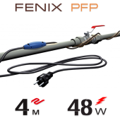 Нагревательный кабель двужильный Fenix PFP 12 Вт/м с встроенным термостатом - 4 м.п. Нагревательный кабель двужильный Fenix PFP 12 Вт/м с встроенным термостатом - 4 м.п.