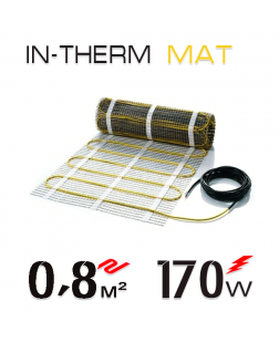 Нагревательный мат In-Therm 200 Вт - 0,8 кв.м 