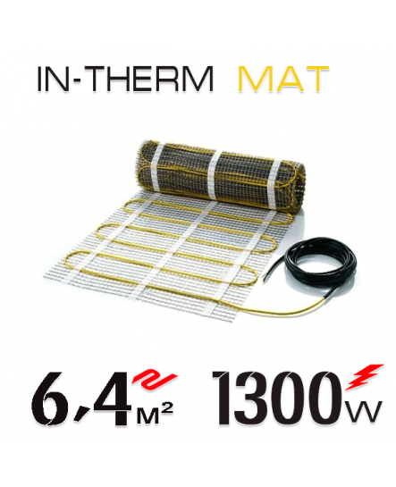 Нагрівальний мат In-Therm 200 Вт - 6,4 кв.м