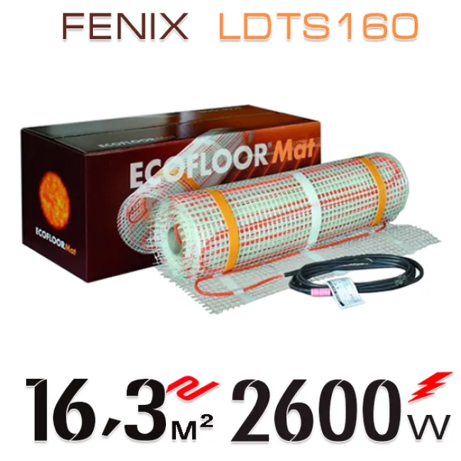 Нагревательный мат Fenix LDTS 160 Вт/м - 16,3 кв.м Нагревательный мат Fenix LDTS 160 Вт/м - 16,3 кв.м