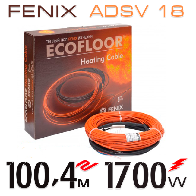 Нагрівальний кабель Fenix ADSV 18 Вт - 100,4 м