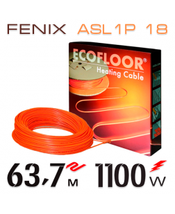 Нагревательный кабель Fenix ASL1P 18 Вт - 63,7 м