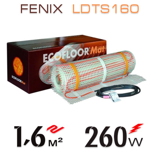 Нагревательный мат Fenix LDTS 160 Вт/м - 1,6 кв.м