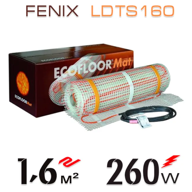 Нагревательный мат Fenix LDTS 160 Вт/м - 1,6 кв.м Нагревательный мат Fenix LDTS 160 Вт/м - 1,6 кв.м