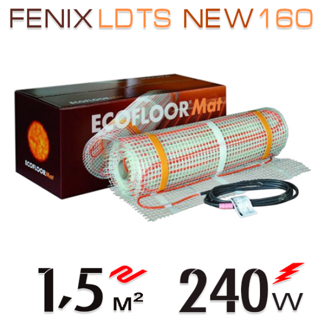 Нагревательный мат Fenix LDTS metric 160 - 1,5 кв.м