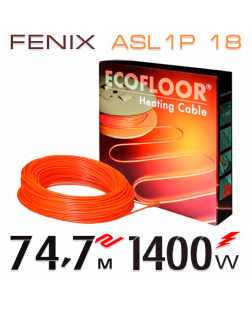 Нагрівальний кабель Fenix ASL1P 18 Вт - 74,7 м