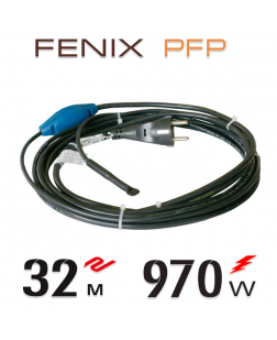 Нагрівальний двожильний кабель Fenix PFP 30 Вт/м з вбудованим термостатом - 32 м.п.