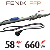 Нагрівальний кабель двожильний Fenix PFP 12 Вт/м з вбудованим термостатом - 58 м.п.