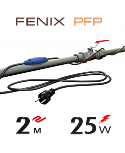 Нагрівальний кабель двожильний Fenix PFP 12 Вт/м з вбудованим термостатом - 2 м.п.