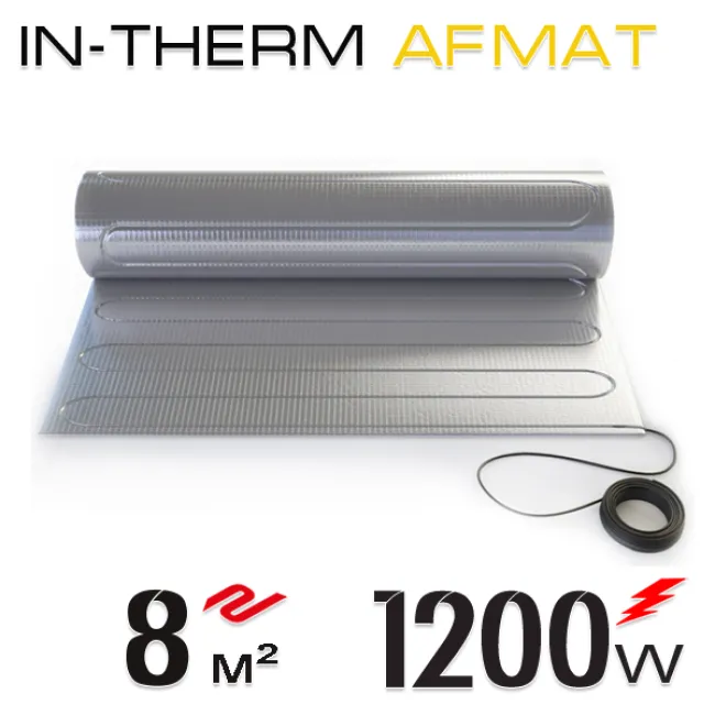 Алюминиевый мат IN-THERM AFMAT 150 Вт/м.кв. - 8 м2 Алюминиевый мат IN-THERM AFMAT 150 Вт/м.кв. - 8 м2