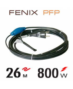 Нагревательный двужильный кабель Fenix PFP 30 Вт/м со встроенным термостатом - 26 м.п.