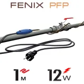 Нагрівальний кабель двожильний Fenix PFP 12 Вт/м з вбудованим термостатом - 1 м.п.