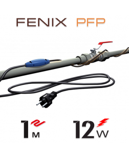 Нагрівальний кабель двожильний Fenix PFP 12 Вт/м з вбудованим термостатом - 1 м.п.