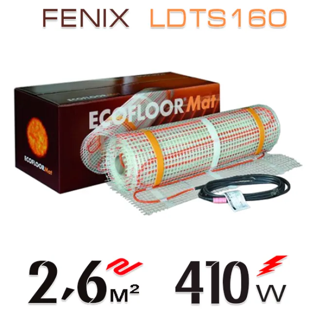 Нагревательный мат Fenix LDTS 160 Вт/м - 2,6 кв.м Нагревательный мат Fenix LDTS 160 Вт/м - 2,6 кв.м