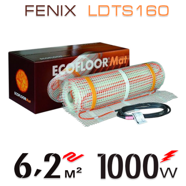 Нагревательный мат Fenix LDTS 160 Вт/м - 6,2 кв.м