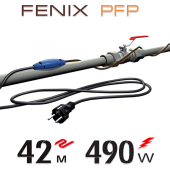 Нагрівальний кабель двожильний Fenix PFP 12 Вт/м з вбудованим термостатом - 42 м.п. Нагрівальний кабель двожильний Fenix PFP 12 Вт/м з вбудованим термостатом - 42 м.п.