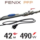 Нагрівальний кабель двожильний Fenix PFP 12 Вт/м з вбудованим термостатом - 42 м.п.