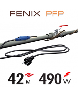 Нагрівальний кабель двожильний Fenix PFP 12 Вт/м з вбудованим термостатом - 42 м.п.