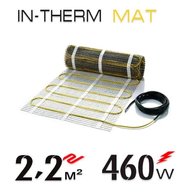 Нагревательный мат In-Therm 200 Вт - 2,2 кв.м Нагревательный мат In-Therm 200 Вт - 2,2 кв.м